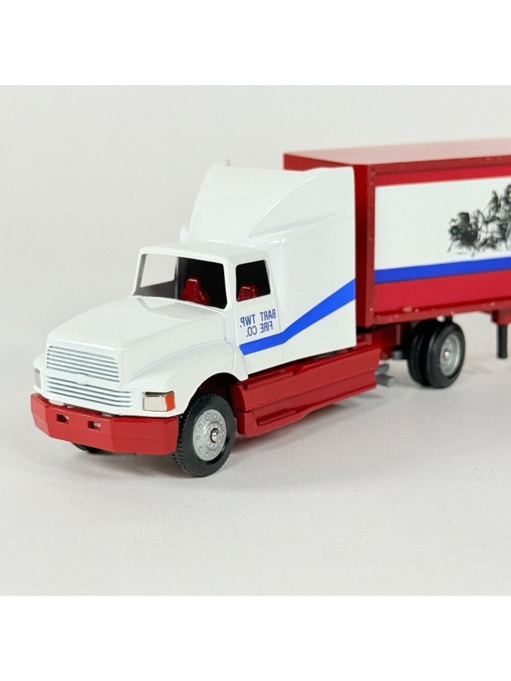 Winross Bart Township Fire Co Semi Truck 1:64 Diecast Red White Damaged